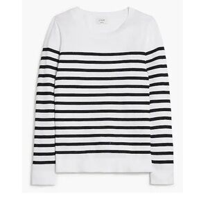 J Crew Striped Teddie Sweater